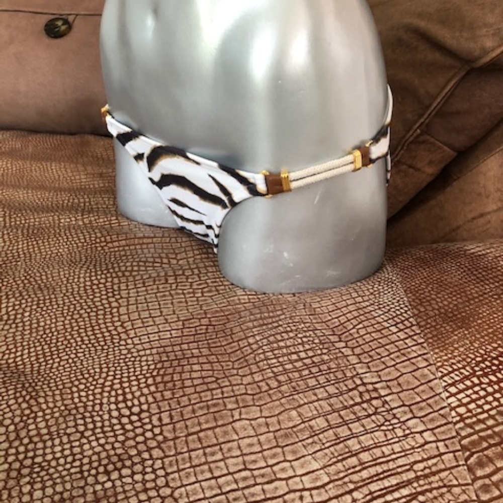 Vix Zebra Print Bikini Roped, M